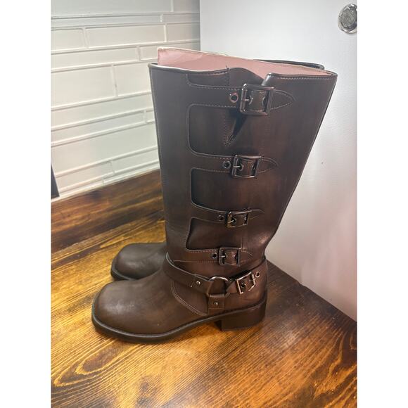 Wild Fable Tall Brown Buckle Boots Size 8.5 - Picture 2 of 7